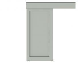 Volet coulissant ALU extrudé à cadre remplissage tôle pleine/perforée