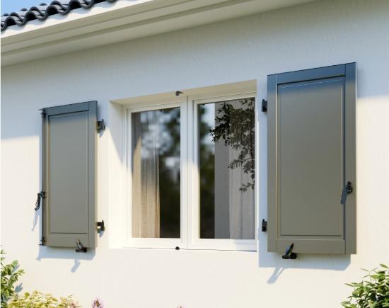 Volet battant bois sapin 27 mm