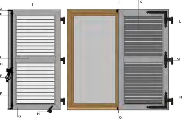  Comprendre le volet battant persienne ALU extrudé 