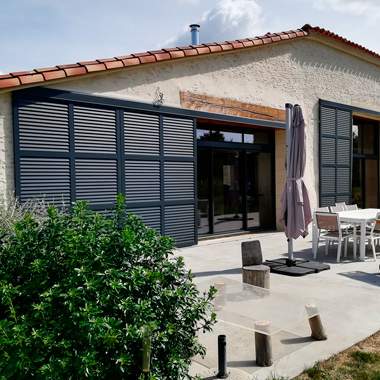 Volet coulissant ALU Extrudé persiennes