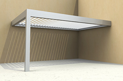 Pergola aluminium bioclimatique Canopée - Volets Thiebaut