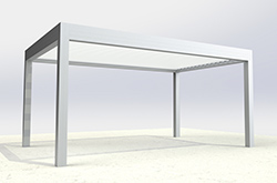 Pergola aluminium bioclimatique Canopée - Volets Thiebaut