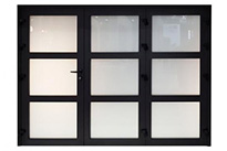 Porte de garage vitrée