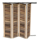 Volet bois coulissant pliant